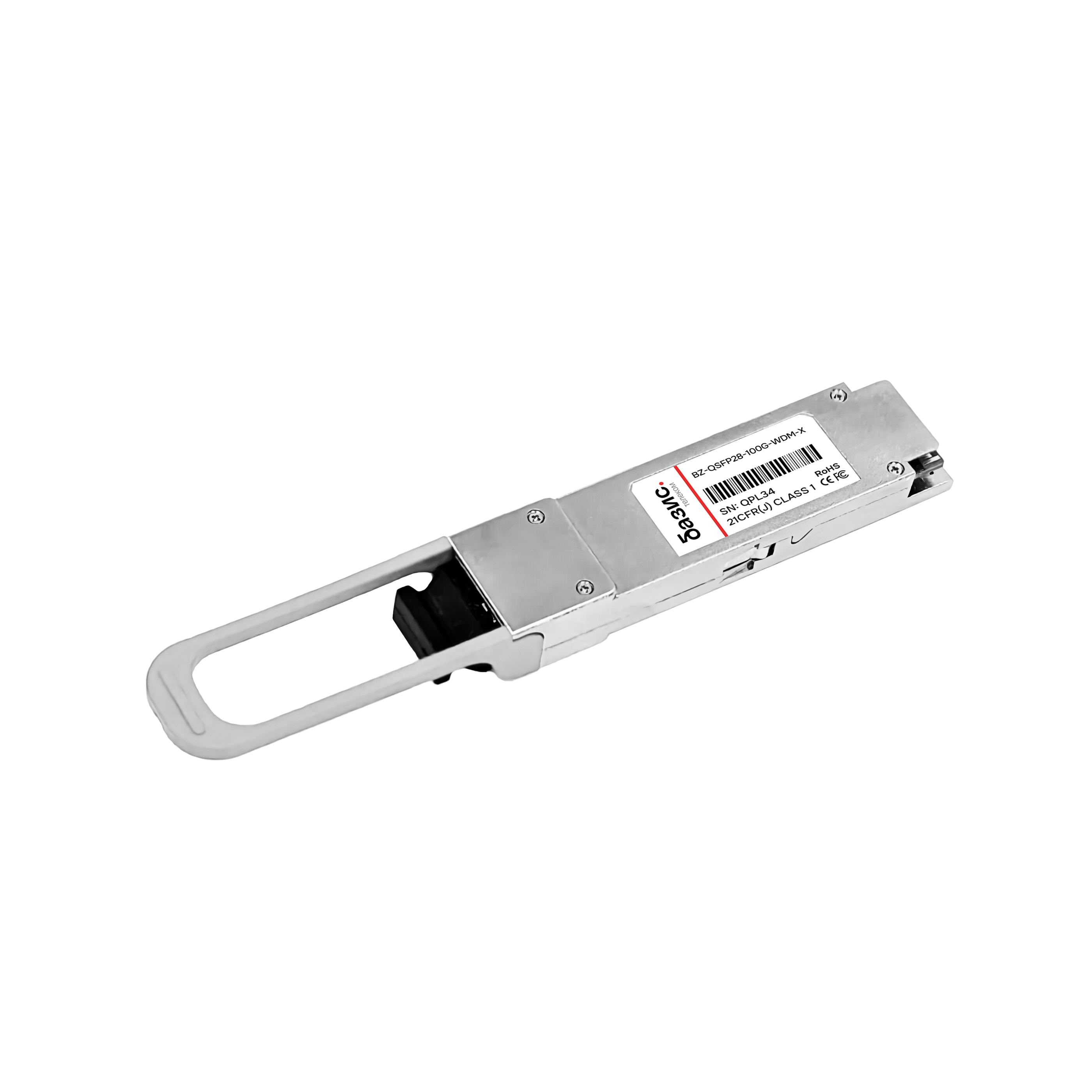 Модуль QSFP28, дальность 20 км, 1290 нм